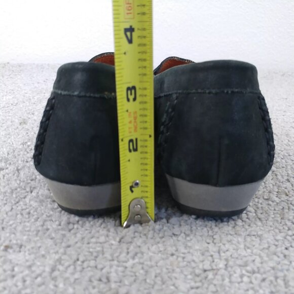 Geox Respira Womens 36.5 EU Loafers Comfort Shoes Black Suede Slip On Casual - Picture 6 of 9